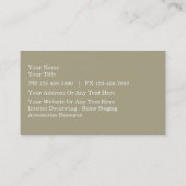 Decoreren Visitekaartjes Bloemenstijl (Achterkant)