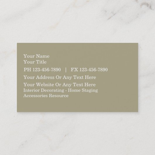 Decoreren Visitekaartjes Bloemenstijl (Achterkant)