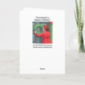 "Decoreren voor een Regency Kerst." Kerstkaart Feestdagen Kaart (Achterkant)