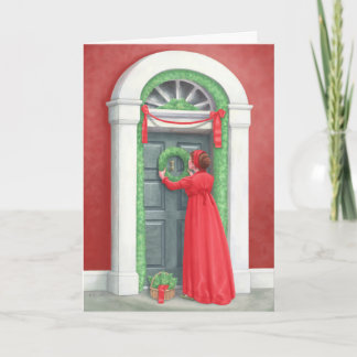 "Decoreren voor een Regency Kerst" Kerstkaart Feestdagen Kaart