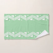 Decorrand in groen & wit badhanddoekset bad handdoek (Handdoek)