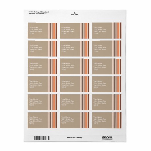 Decorstrepen Etiket (Full Sheet)