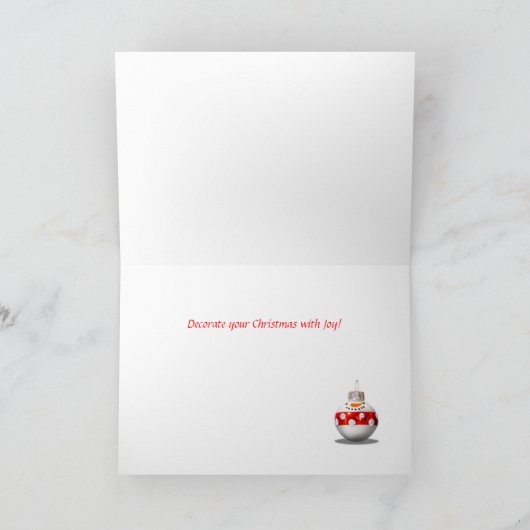 Decorteer je Cactus-boom - Vrolijk kerstfeest Feestdagen Kaart (Binnen)