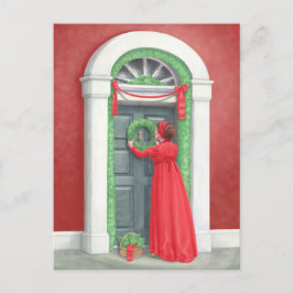 "Decorteren voor een Regency Kerstmis." Briefkaart