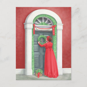 "Decorteren voor een Regency Kerstmis." Briefkaart