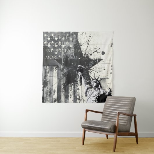 Decorum Est Pro Patria Mori Patriottische Vrijheid Wandkleed (In situ)