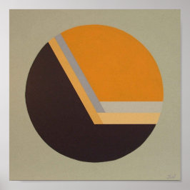 DecoSphere print (10 x 10 inch tangerine)