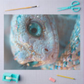 Decouapge Crystal & Jewel Adorned Blauwgroen Slang Tissuepapier (Craft)