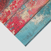 Decoupag Portret van geschilderde vrouw Clown gezi Tissuepapier (Detail)