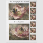 Decoupage 11x14 Design for Canvas Bumble Bee  Tissuepapier (Voorkant)