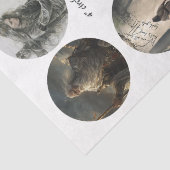 Decoupage 12 Devotional Faith Coaster Set 4" Tissuepapier (Detail)