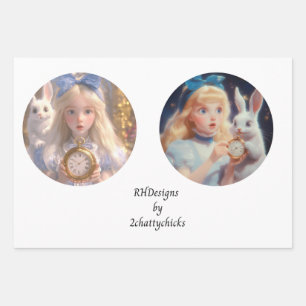 Decoupage 12 inch Ronden Fantasyland Wonderland  Inpakpapier Vel