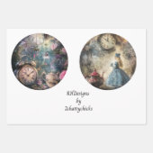 Decoupage 12inch Rounds Fantasyland Wonderland Inpakpapier Vel (Voorkant 3)