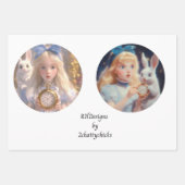 Decoupage 12inch Rounds Fantasyland Wonderland Inpakpapier Vel (Voorkant)