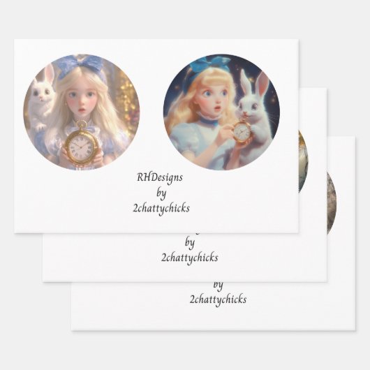 Decoupage 12inch Rounds Fantasyland Wonderland Inpakpapier Vel (Set)