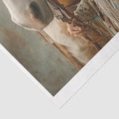 Decoupage 12x16 Canvas Ornate Horse Indian Woman Tissuepapier (Detail)