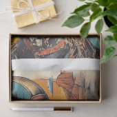 Decoupage 12x16 Cowgirl Roper & Skull Design  Tissuepapier (Geschenk)