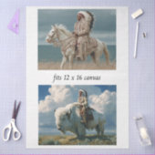 Decoupage 12x16 Native American Indian Designs  Tissuepapier (Craft)