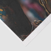 Decoupage 12x16 Stallion Horse Steampunk & Western Tissuepapier (Detail)