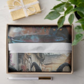 Decoupage 12x16 Whimsical Witches Festive Mystical Tissuepapier (Geschenk)