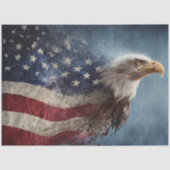 Decoupage 250e Amerikaanse Adelaar naar links geri Tissuepapier (Voorkant)