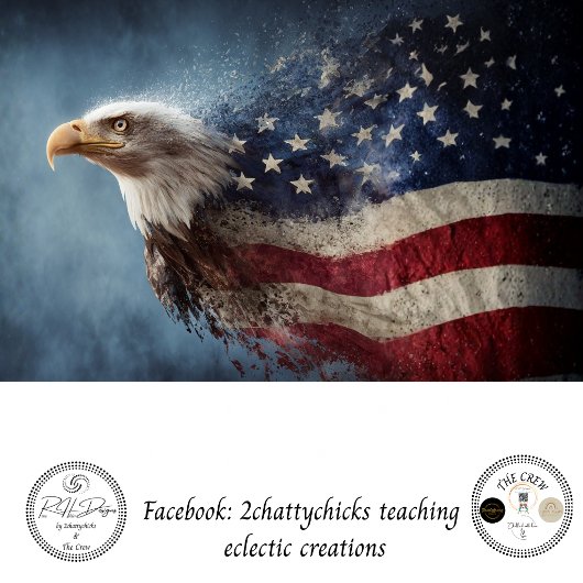 Decoupage 250th American Eagle Fusion Kunst Tissuepapier