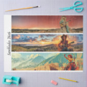 Decoupage 26x6" Cowgirl Western Designs Handsaws Tissuepapier (Craft)