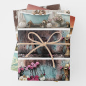 Decoupage 26x6" Farmhouse Designs for Handsaws Inpakpapier Vel (In situ)