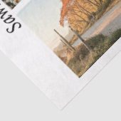 Decoupage 26x6" Handzaag Rustoord Muur Kunstontwer Tissuepapier (Detail)