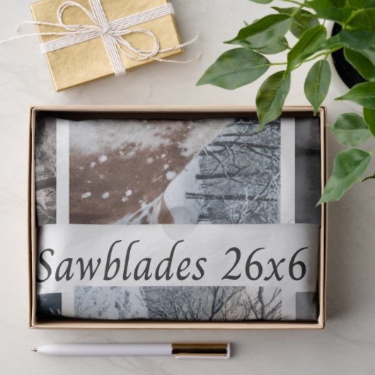 Decoupage 26x6" Winter Collection Handsaw Designs Tissuepapier (Geschenk)