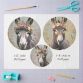 Decoupage 2-12" Cirkel & 8" Whimsisch Ezel Trio Tissuepapier (Craft)