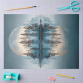 Decoupage 2 manen reflectie rustige sfeer tissuepapier (Craft)