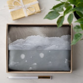 Decoupage 2 Polar Beer Cubs spelen in de sneeuw Tissuepapier (Geschenk)