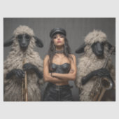 Decoupage 2 Schaap & Chic Band Tissuepapier (Voorkant)