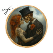 Decoupage 2 Skeleton Lovers Getting Married  Tissuepapier