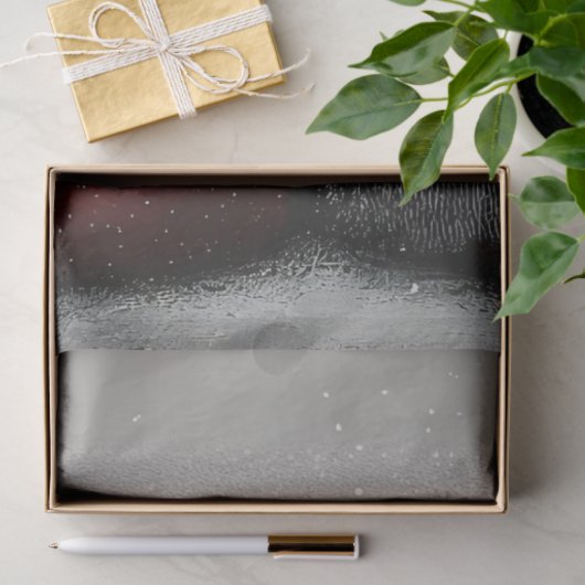 Decoupage 2 Snowmen Red Stripped Scarves Winter Tissuepapier (Geschenk)