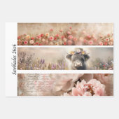 Decoupage 3 Designs Farm Girl & Pig Handsaws Inpakpapier Vel (Voorkant 3)