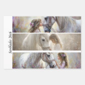 Decoupage 3 Designs Farm Girl & Pig Handsaws Inpakpapier Vel (Voorkant 2)