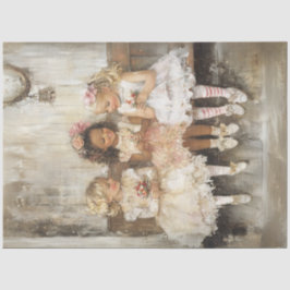 Decoupage 3 Kinderen Bloeiende Vriendschappen Tissuepapier