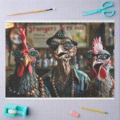 Decoupage 3 Kippen Gangsters Tissuepapier (Craft)