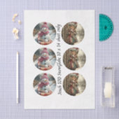 Decoupage 3" Mould Snow Globe Snowman & Girl  Tissuepapier (Craft)