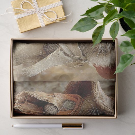 Decoupage 3 Racoon Forest Tricksters & Treats Tissuepapier (Geschenk)