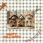 Decoupage 3 Racoon Forest Tricksters & Treats Tissuepapier