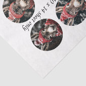 Decoupage 3" Sneeuwbolvormen Whimsical Ezel Tissuepapier (Detail)