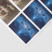 Decoupage 3" Snow Globe & Frame 4x3"-10x14paper Tissuepapier (Detail)