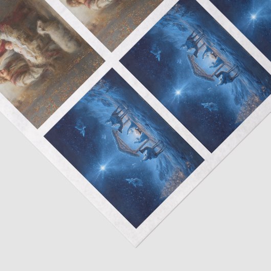 Decoupage 3" Snow Globe & Frame 4x3"-10x14paper Tissuepapier (Detail)