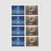 Decoupage 3" Snow Globe & Frame 4x3"-10x14paper Tissuepapier (Voorkant)