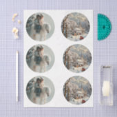 Decoupage 3" Snow Globe Moulds Child Horse Winter Tissuepapier (Craft)