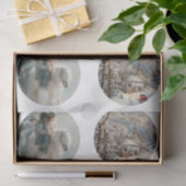 Decoupage 3" Snow Globe Moulds Child Horse Winter Tissuepapier (Geschenk)