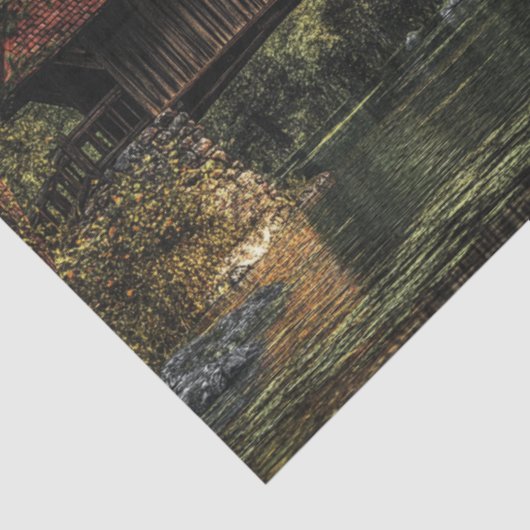 Decoupage 4 Design Overdekte Bruggen Tissuepapier (Detail)